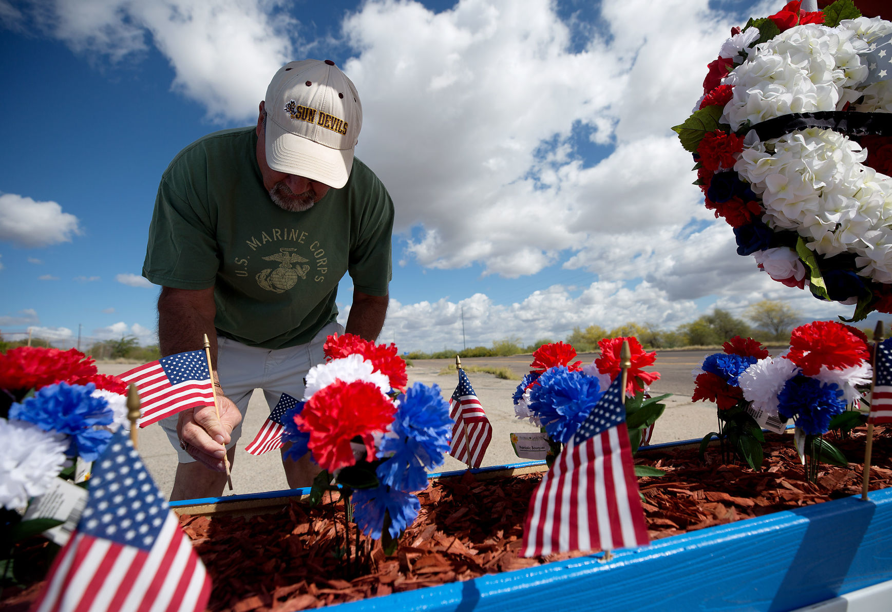 Veterans memorial in San Manuel